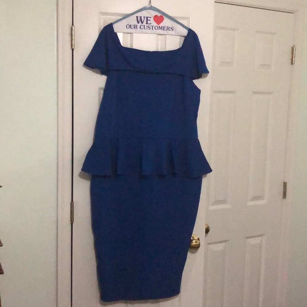 🔥CLEARANCE🔥Off the shoulder polyester dress